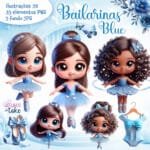 Bailarina Blue - Kit Digital