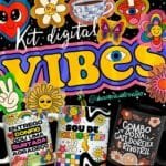 Arte para Caneca - Combo Vibes Vol.3 (Abacaxi Sublimático)