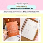 Planner Datado A5 - 2025 (Estudio G19)