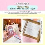 Planner Datado Mini - 2025 (Estudio G19)