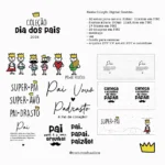 Estampas de Caneca Dia dos Pais 2024 - sublimação (Caneca Básica)