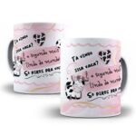 Tá vendo essa vaca, é a segunda mais linda do mundo só perde para você - 8 Artes Avulsa Caneca