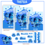 Tristeza - Divertidamente - Kit Escolar (Pamella Vieira)