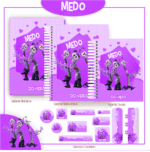 Medo - Divertidamente - Kit Escolar (Pamella Vieira)