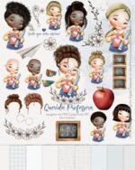 Mega Kit de ilustrações Querida Professora 4 (Carinas Paper)