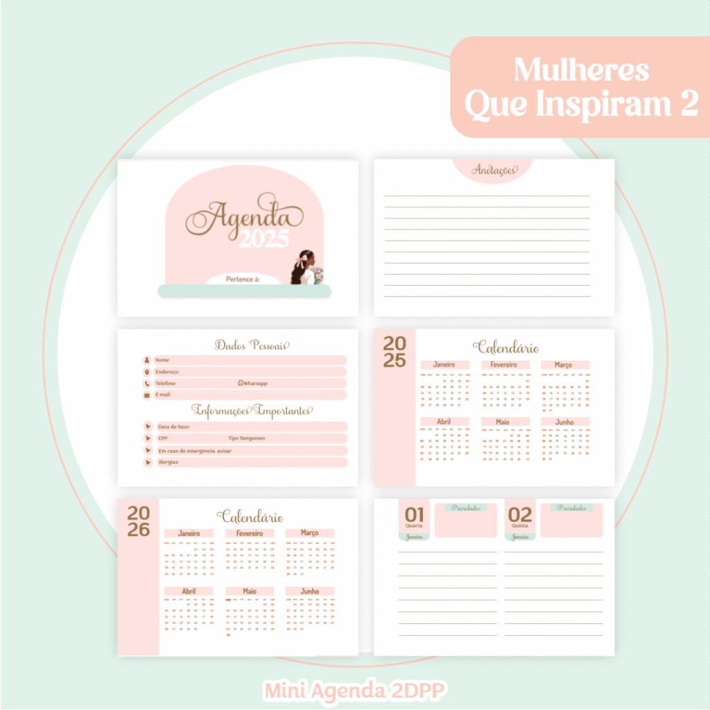 COMBO Mulheres Inspiradoras 2 - Capas e Miolos 2025 (Pamella) - Imagem 9