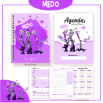 Medo - Divertidamente - Kit Escolar (Pamella Vieira) - Imagem 2