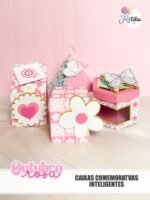 Outubro Rosa 2024 - Caixas Práticas Inteligentes + Video Aula (Tita)