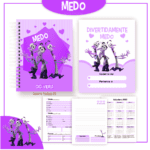 Medo - Divertidamente - Kit Escolar (Pamella Vieira) - Imagem 4