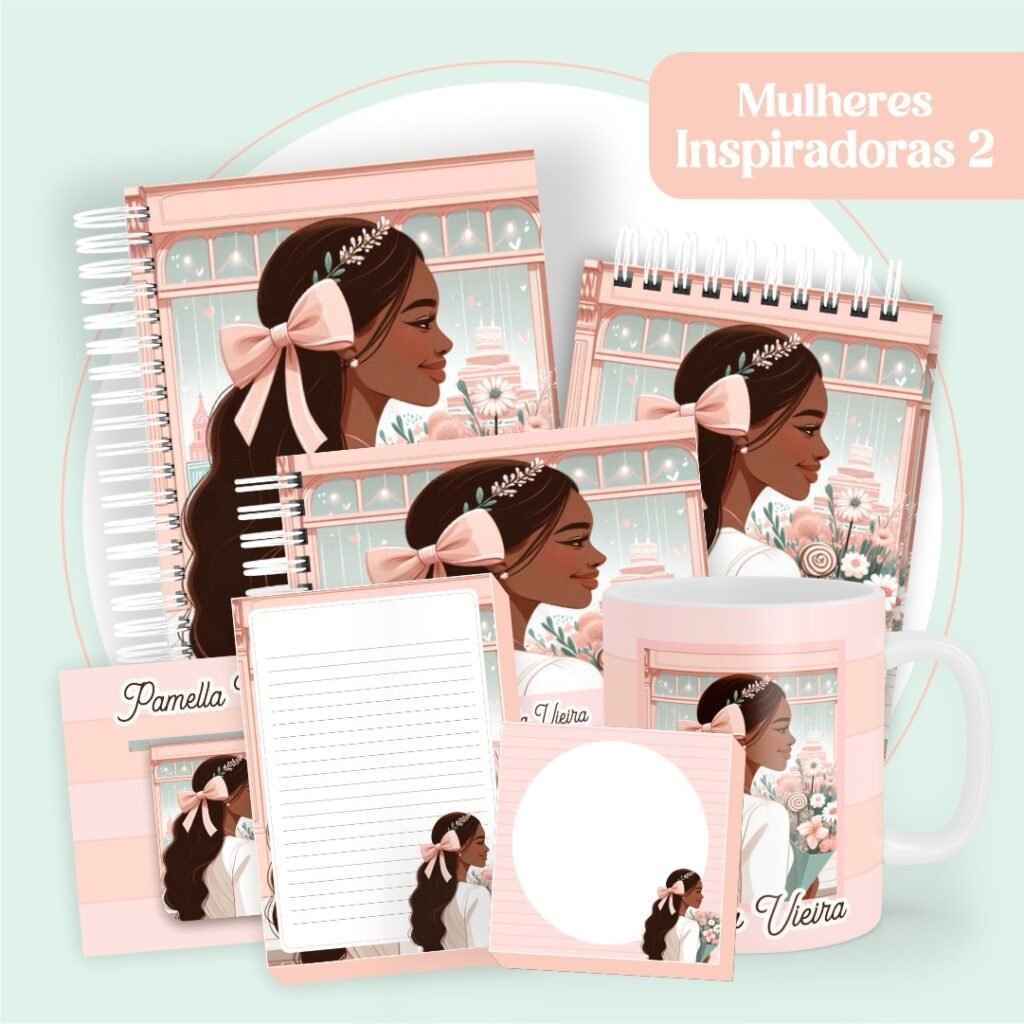 COMBO Mulheres Inspiradoras 2 - Capas e Miolos 2025 (Pamella) - Imagem 1