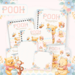 COMBO Ursinho Pooh - Capas e Miolos 2025 (Pamella)