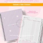 Agendamentos Manicure e Nail Designer 2025 (Branco Papel)