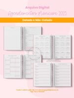 Agendamentos Manicure e Nail Designer 2025 (Branco Papel) - Imagem 5