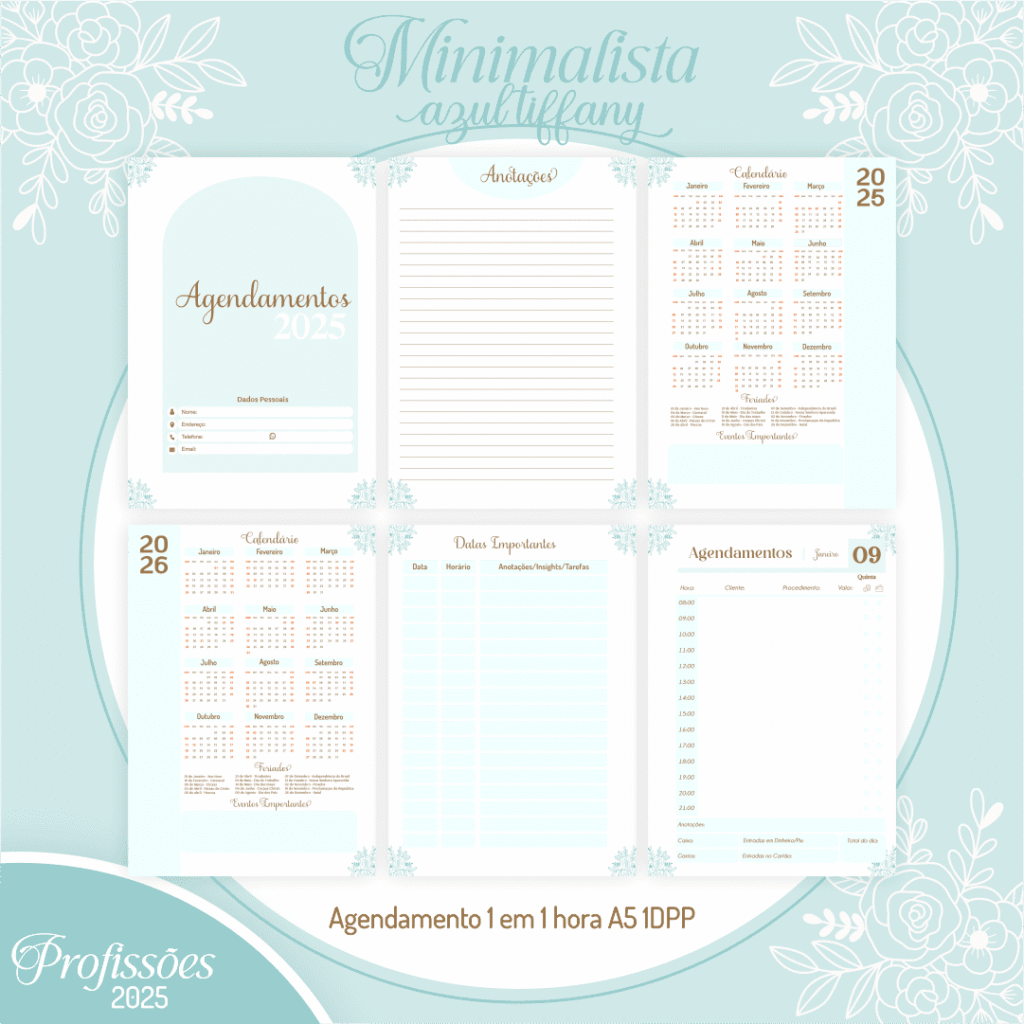 Minimalista Azul Tiffany - Profissões 2025 (Pamella Vieira) - Imagem 5