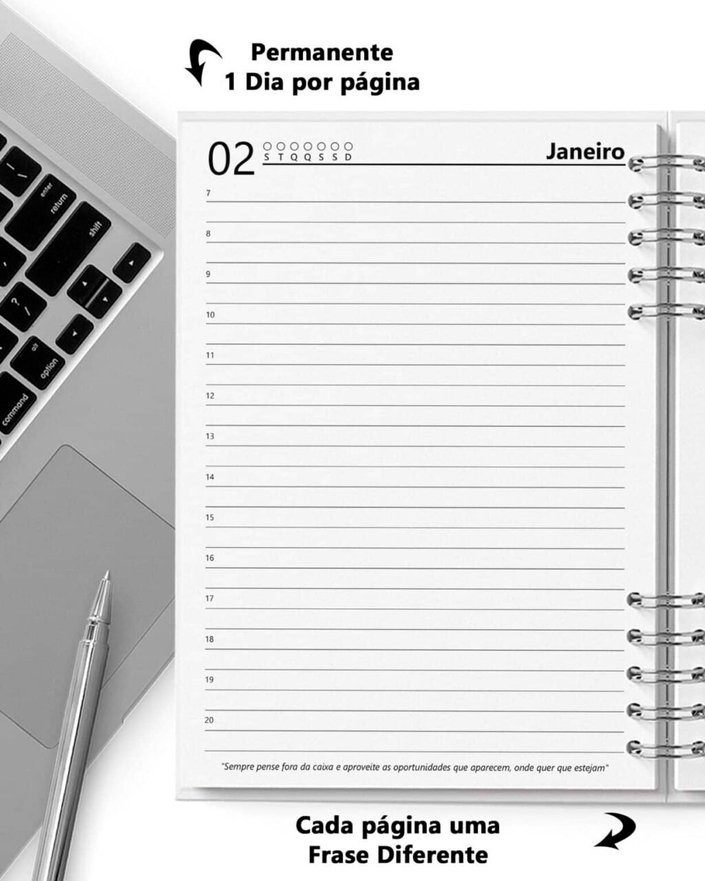 Super COMBO 10 Agendas 2025 e Permanente Masculina com 5 Modelos de Capa (Bicho Papel) - Imagem 10