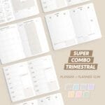 Super Combo Planner Trimestral + Trimestral Slim 2025 – Brochura (Nilmara Quintela)