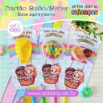Cartão Balão-Blister Dia das Crianças (Art Ideia)