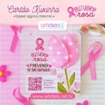 Cartão Xuxinha Tulipa Outubro Rosa (Art Ideia)