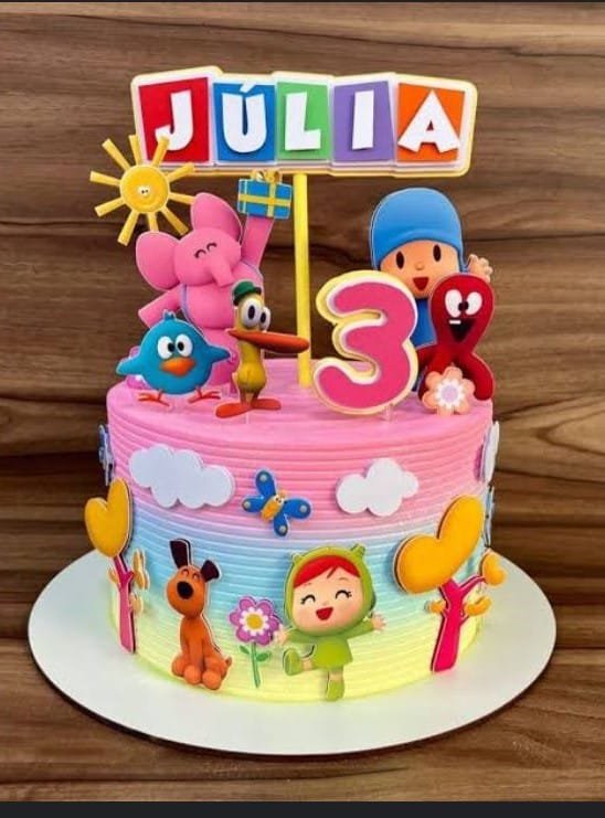 Pocoyo - Topo de Bolo - Imagem 1