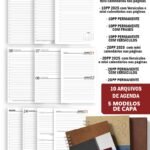 Super COMBO 10 Agendas 2025 e Permanente Masculina com 5 Modelos de Capa (Bicho Papel)