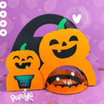 Porta Bombom - Abóbora e playdoh