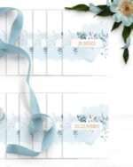 Agenda 2025 1DPP Versículos Floral Azul (Bicho Papel) - Imagem 3