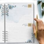 Agenda 2025 2DPP Floral Azul (Bicho Papel)