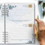 Agenda 2025 2DPP Versículos Floral Azul (Bicho Papel)