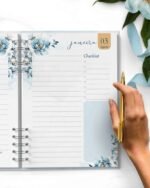 Agenda 2025 1DPP Floral Azul (Bicho Papel)