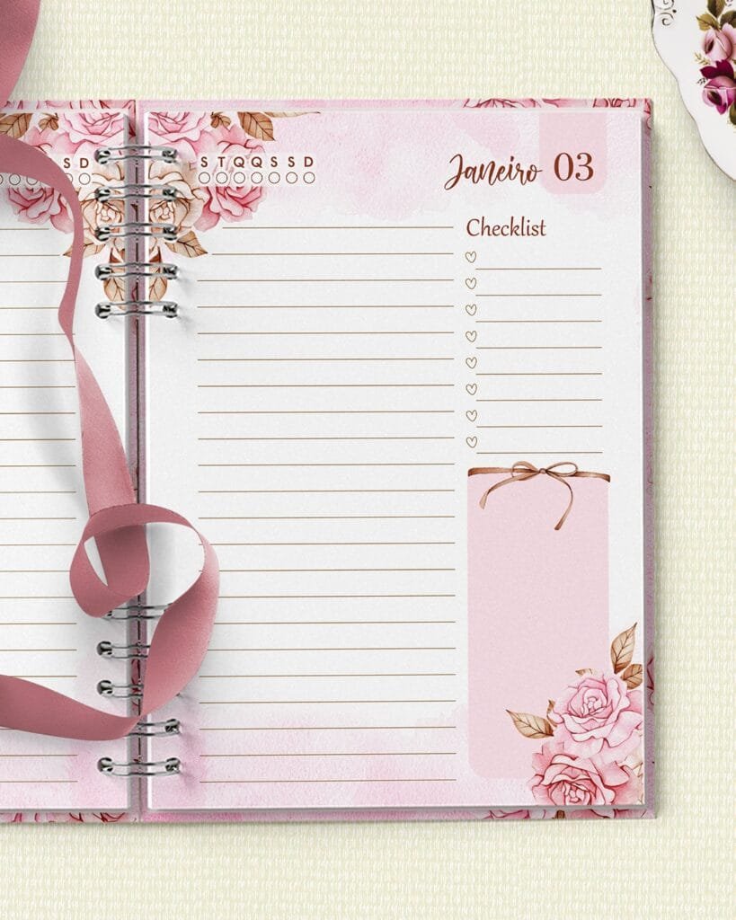 Agenda Permanente 1DPP Coleção Mulher Virtuosa (Bicho Papel) - Imagem 1