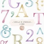 Letras e Números | Candy Color - Kit Digital (Ni Estudio)