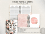 COMBO Agendas Evangélicas | Datadas e Permanentes (Moldes da Lê)