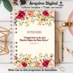 Cadernos Assembleia de Circuito 2024-2025 e Pré-Assembleia - Floral Vinho (Re Castori)