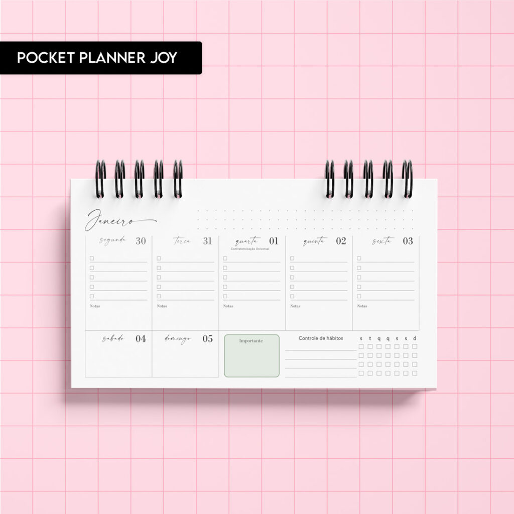 Miolo Planner Pocket Joy 2025 (Trilha do Papel) - Imagem 1