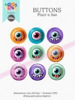 Monstros Kids - Combo Ilustrações e Papéis (Tita) - Imagem 12