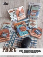 Professores 2024 - Kit 07 - Chaveiros, Mouse Pad e Bloquinho (Tita)