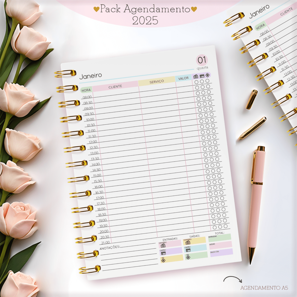 Agendamentos Feminino 2025 | Permanente (Lina Criativa) - Imagem 5