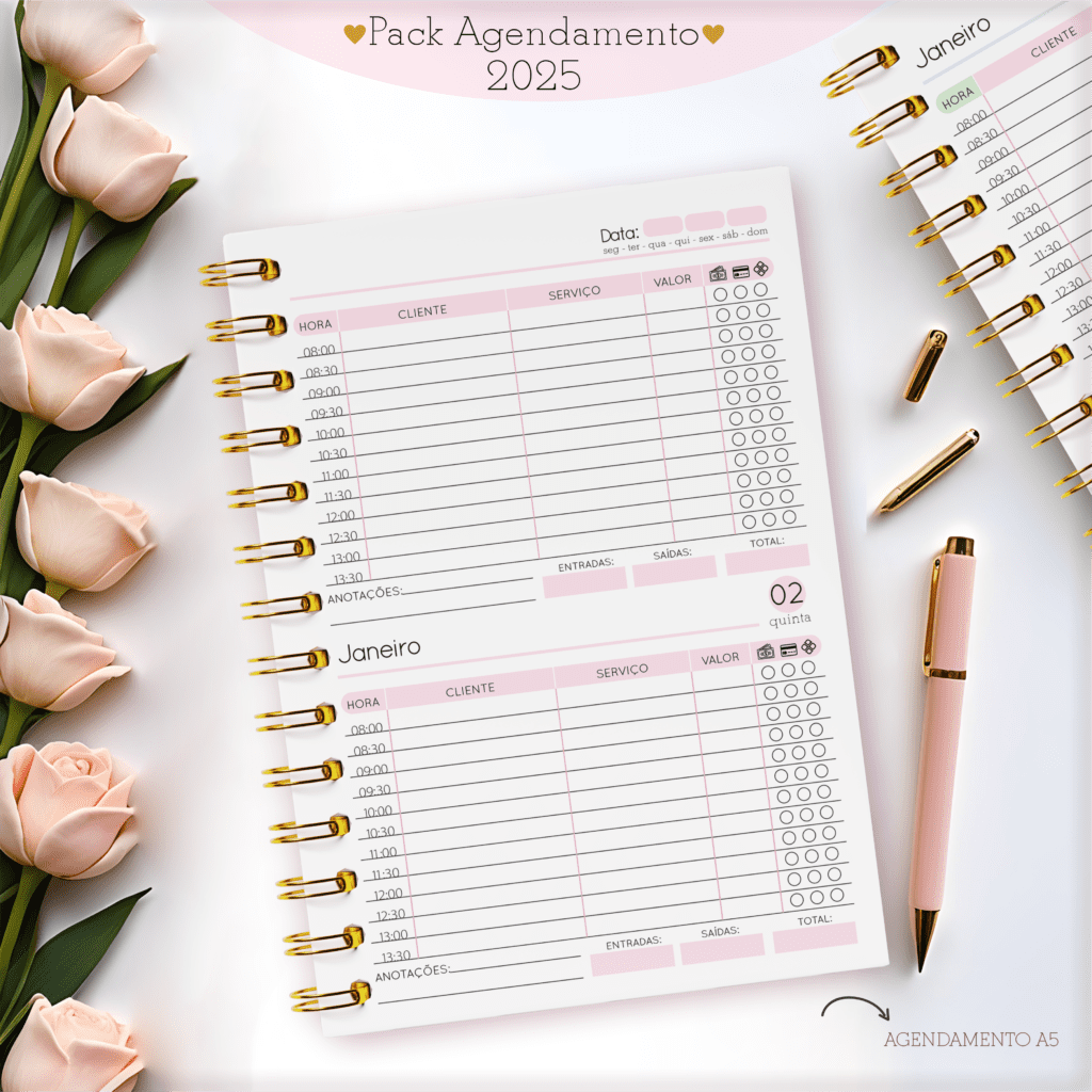 Agendamentos Feminino 2025 | Permanente (Lina Criativa) - Imagem 6