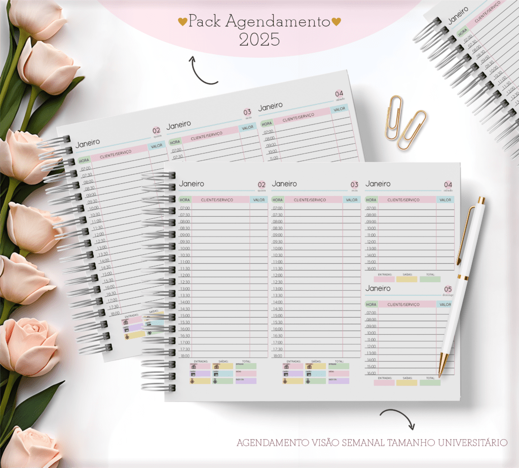 Agendamentos Feminino 2025 | Permanente (Lina Criativa) - Imagem 4