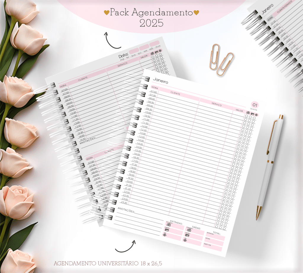 Agendamentos Feminino 2025 | Permanente (Lina Criativa) - Imagem 1