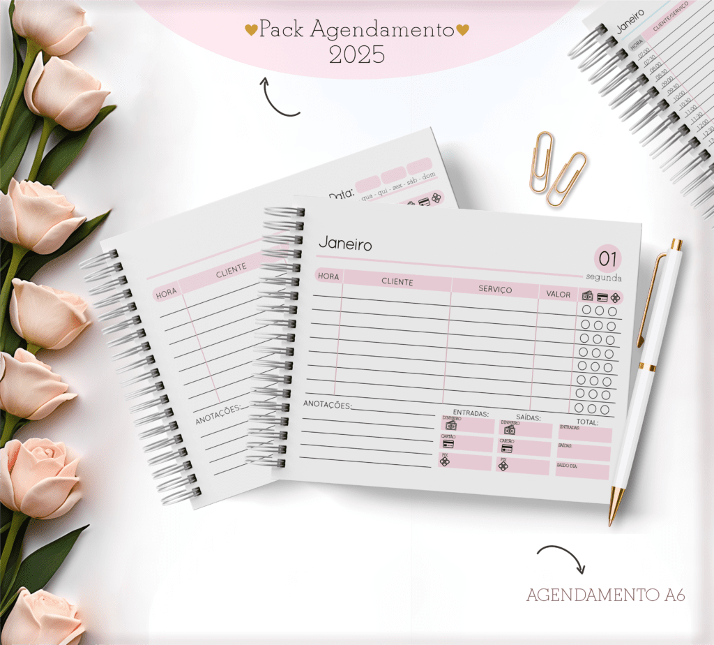 Agendamentos Feminino 2025 | Permanente (Lina Criativa) - Imagem 3