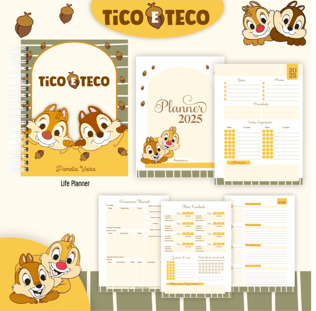 Tico e Teco - Capas | Miolos 2025 (Pamella) - Imagem 2
