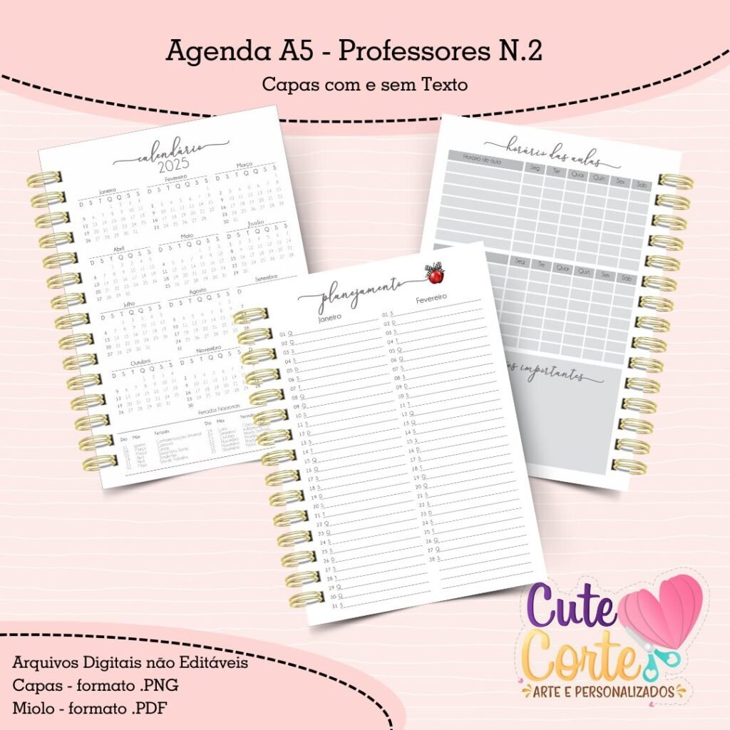 COMBO Maçã – Professores N.2 (Cute Corte) - Imagem 12