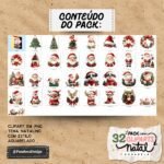 Pack 1 Cliparts de Natal em Aquarela - Kit Digital - Imagem 3