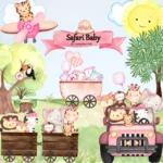 Safari Baby Meninas - Kit Digital