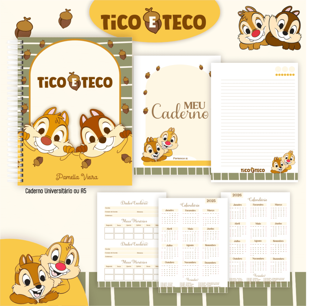 Tico e Teco - Capas | Miolos 2025 (Pamella) - Imagem 3