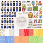 Formatura ABC - Inclusos fundos e cliparts (Telma Contel) - Imagem 3