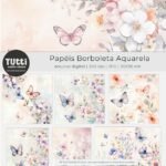 Papéis Borboleta | Aquarela - Kit Digital