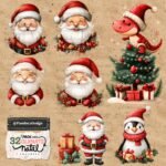 Pack 1 Cliparts de Natal em Aquarela - Kit Digital - Imagem 2