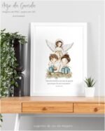 Ilustrações Anjo da Guarda com crianças | Santinhos (Carinas Paper) - Imagem 6